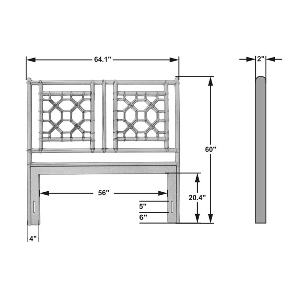 Birch Lane™ Arche Wicker/Rattan OpenFrame Headboard & Reviews Wayfair